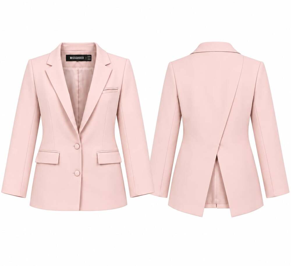 Missguided Pink Oversized Blazer Size US 6. PANTS in listings but different siz